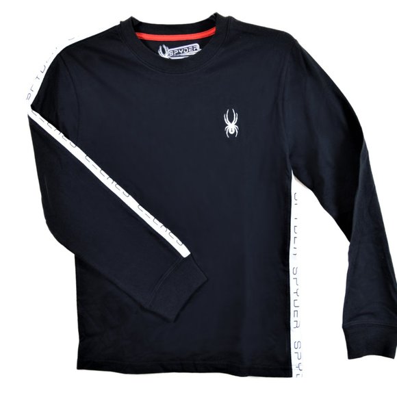 Spyder Youth Boys 8 20 Athletic Short Sleeve Graphic Cotton